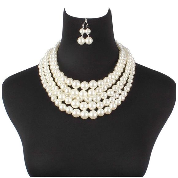 Choker chain pearl set